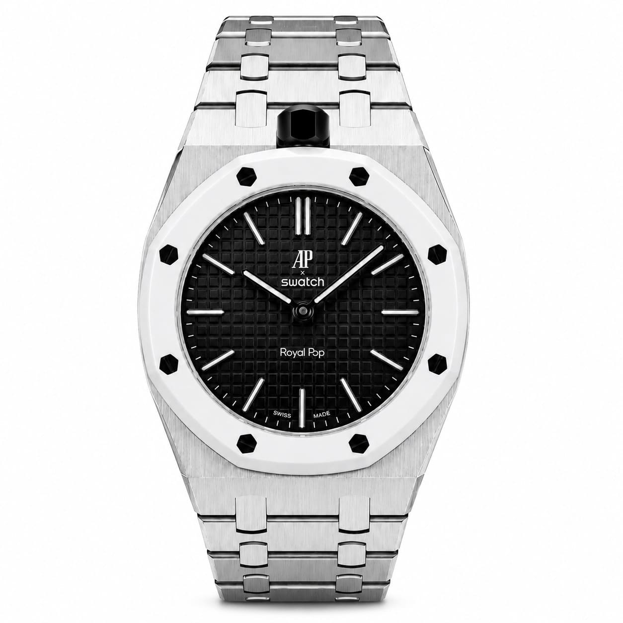 Stainless Steel Case For AP x Swatch Royal Pop